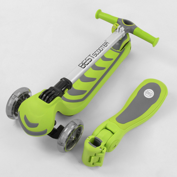 Детский трехколесный самокат с сидением 2 в 1 Best Scooter T-07196