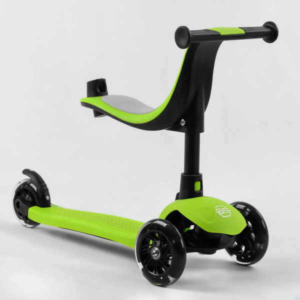 Детский трехколесный беговел с сиденьем и родительской ручкой Best Scooter PL-315
