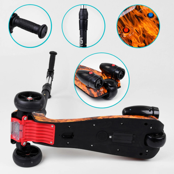 Детский трехколесный самокат с парогенератором Best Scooter MAXI 89341