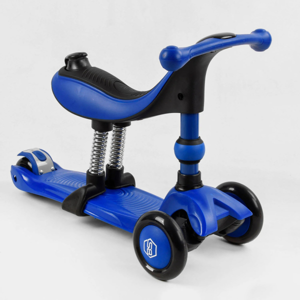Дитячий самокат-велобіг 3 в 1 триколісний з сидінням Best Scooter BS-27018