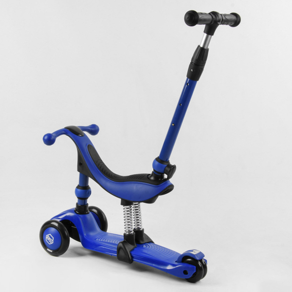 Дитячий самокат-велобіг 3 в 1 триколісний з сидінням Best Scooter BS-27018