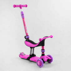 Дитячий самокат-велобіг 3 в 1 триколісний з сидінням Best Scooter BS-26566