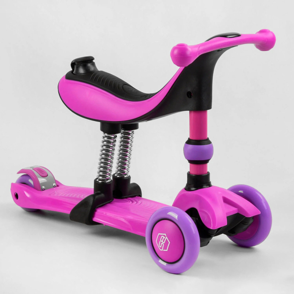 Детский самокат-велобег 3 в 1 трехколесный с сиденьем Best Scooter BS-26566