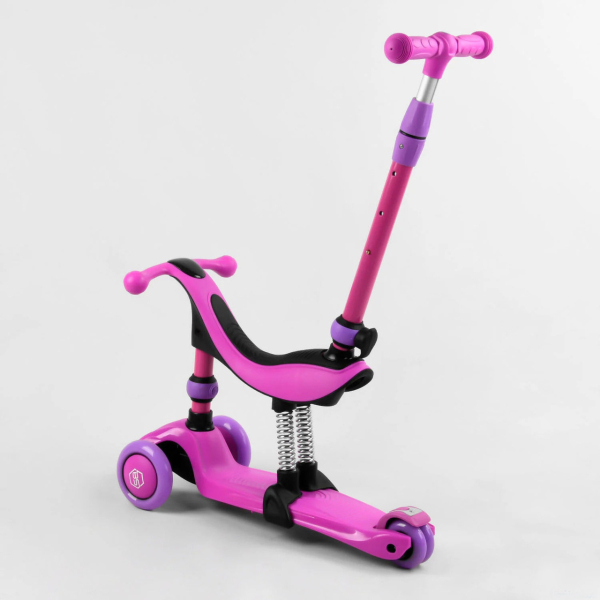 Детский самокат-велобег 3 в 1 трехколесный с сиденьем Best Scooter BS-26566