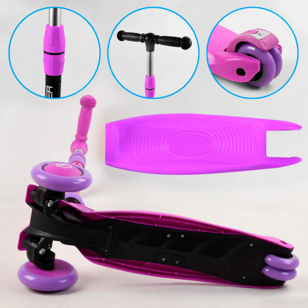 Детский самокат-велобег 3 в 1 трехколесный с сиденьем Best Scooter BS-26566