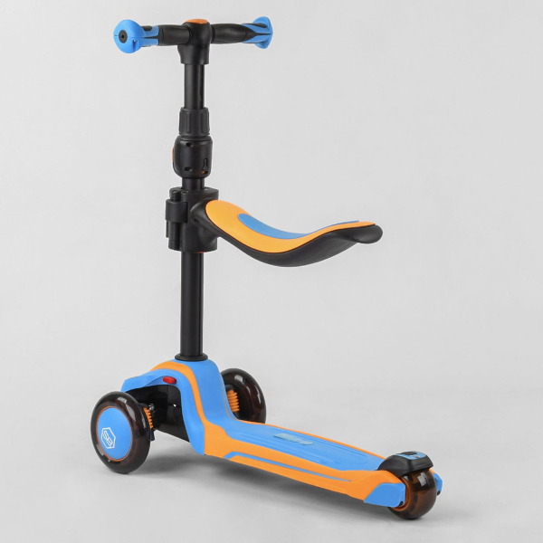 Детский трехколесный самокат с сидением Best Scooter JS-30918