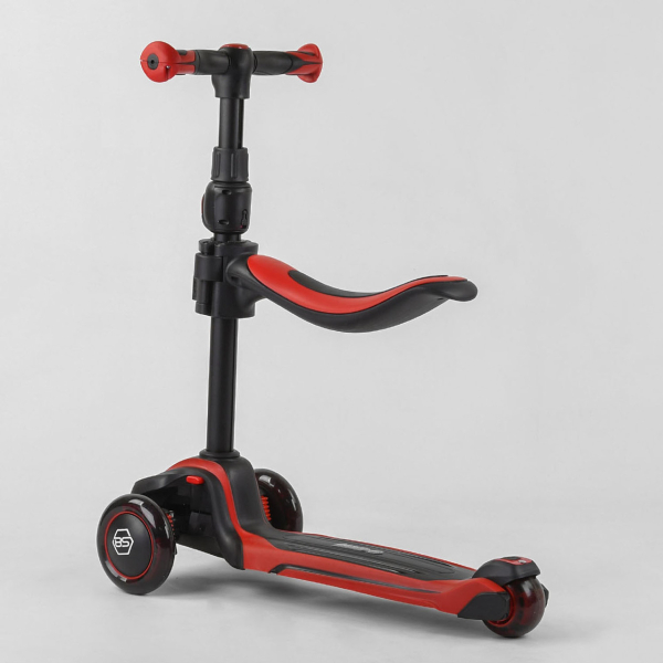 Детский трехколесный самокат с сидением Best Scooter JS-10711
