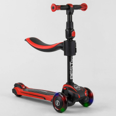 Детский трехколесный самокат с сидением Best Scooter JS-10711