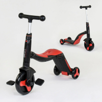 Детский трехколесный самокат-велобег-велосипед 3 в 1 на 8 мелодий Best Scooter JT 28288
