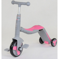 Детский трехколесный самокат-велобег-велосипед 3 в 1 на 8 мелодий Best Scooter JT 90601