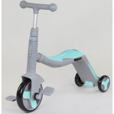 Детский трехколесный самокат-велобег-велосипед 3 в 1 на 8 мелодий Best Scooter JT 10181