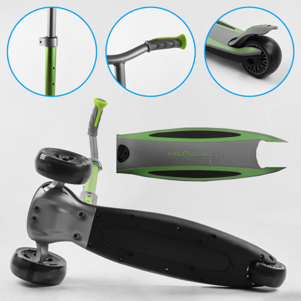 Самокат детский трехколесный с светом на колесах Best Scooter MAXI G-32203