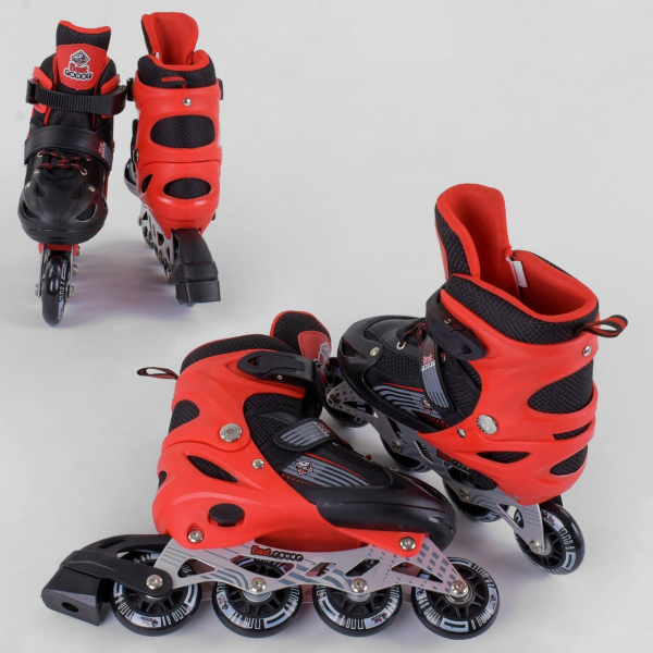 Ролики детские размер 30-33, 8211-S Best Roller красные, колёса PU