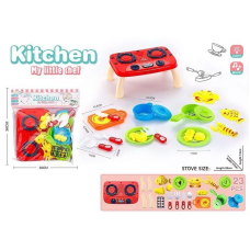 Кухонний набір 7707-13 My Lyttle chef, плитка, продукти, посуд