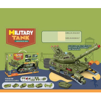 Танк музыкальный HS 8010 A, звуки, подсветка, разлагается, металлопластиковые мини-модели