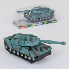 Танк 383-22 D, инерционный, свет, звук, поворотная башня
