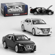 Машина EL 5507  2 кольори, металопластик, 1:24, інерція, світло, звук, відчиняються двері, капот та багажник.