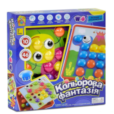 Мозаїка "Кольорова фантазія" 7033 - 10 платформ з малюнками, 46 елементів
