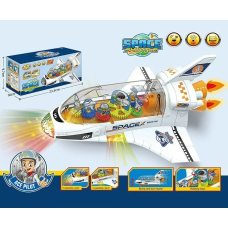 Літак 286-36 космічний шатл, мелодія, підсвічування, колесо вільного ходу