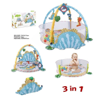 Коврик 023-72 B "Динозавр", погремушки, набор пластиковых шариков