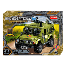 Конструктор "Военная техника" 25919, 414 деталей, "Teko", бронированная машина "Козак-2М1"
