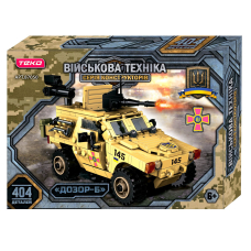 Конструктор "Военная техника" 87050, 404 детали, "Teko", боевая машина "Дозор-Б", подвижные элементы
