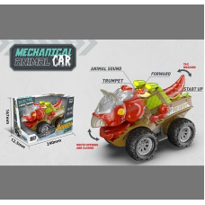 Машина музыкальная SY 200-24 звуки, самостоятельно ездит, подсветка, двигает хвостом и челюстью