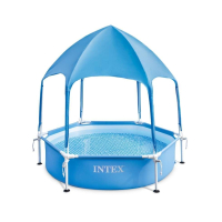 Бассейн каркасный 28209 NP Intex 183x38см, CANOPY METAL FRAME POOL