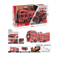 Автобус YW 9099 B звуки, подсветка салона, конструктор, инерция, отвертка, подвижные детали