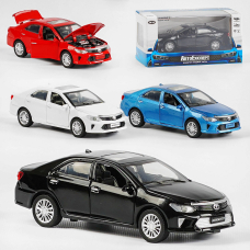 Машинка LF-79509 Тойота "Авто Експерт", 4 кольори, металопластик, 1:32, світло, звук, інерція, відчиняються двері, багажник, капот