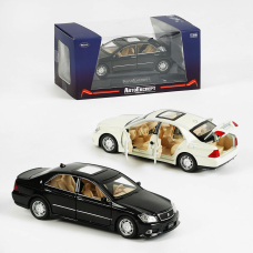 Машинка GT - 22055 Мерседес ,2 кольори, металопластик, масштаб 1:32, звук, світло, інерція, рухомі елементи.