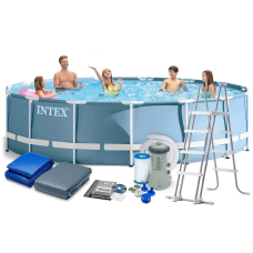 Басейн каркасний 26726 NP Intex сходи, насос-фільтр