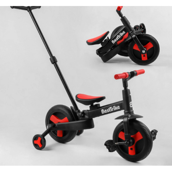 Велосипед-трансформер Best Trike 23031, колеса PU 10'', батьківська ручка, знімні педалі