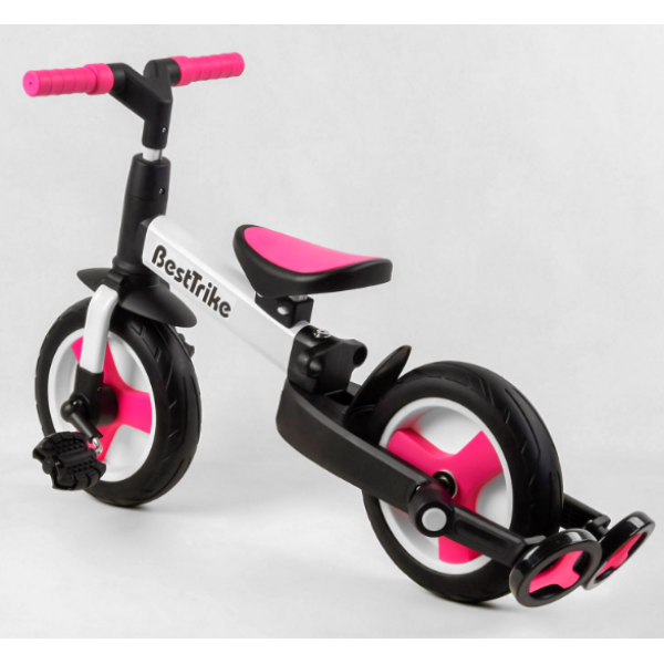 Велосипед-трансформер Best Trike 55475, колеса PU 10'', батьківська ручка, знімні педалі