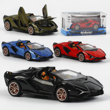 Машина 65003 "Авто Експерт", 4 кольори, металопластик, 1:32, звук, світло, інерція, відчиняються двері