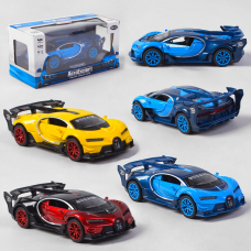 Машина 32232 Bugatti "Авто Експерт", 3 кольори, металопластик, 1:32, звук, світло, інерція, відчиняються двері