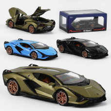 Машина металопластик GT - 3598 "Авто Експерт Преміум", "Lambo", 3 кольори, металопластик, 1:24, звук, світло, інерція, відчиняються двері, багажник, капот