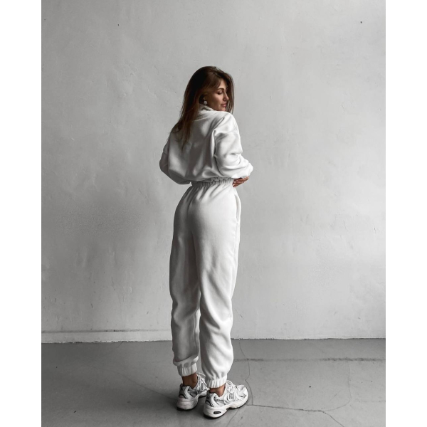 Комфортний спортивний oversize костюм, в сірому кольорі 