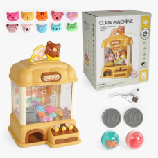 Развлекательная игра G 233 A «Игровой автомат», подсветка, веселые мелодии, мягкие игрушки, шарики, от батареек/сети, монетки