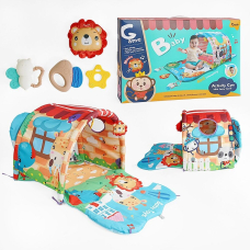 Игровой коврик 918-001 - 4в1, туннель, игровые элементы, в коробке