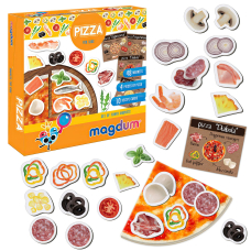 Магнитная игра ML4031-27 EN «Magdum», «Pizza», 48 магнитов, карточки, англ. язык