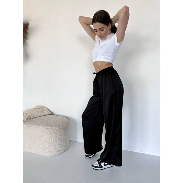 Ідеальні шовкові штани, в чорному кольорі 42-46