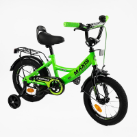 Велосипед 14" дюймів 2-х колісний "CORSO" MAXIS CL-14125 ручне гальмо, дзвіночок, сидіння з ручкою, додаткові колеса, ЗІБРАНИЙ НА 75%
