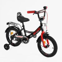 Велосипед 14" дюймів 2-х колісний "CORSO" MAXIS CL-14602 ручне гальмо, дзвіночок, сидіння з ручкою, додаткові колеса, ЗІБРАНИЙ НА 75%