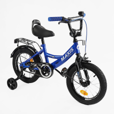 Велосипед 14" дюймів 2-х колісний "CORSO" MAXIS CL-14722 ручне гальмо, дзвіночок, сидіння з ручкою, додаткові колеса, ЗІБРАНИЙ НА 75%