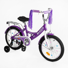 Велосипед 16" дюймів 2-х колісний "CORSO" MAXIS CL-16044 кошик, ручне гальмо, дзвіночок, сидіння з ручкою, дод. колеса, ЗІБРАНИЙ НА 75%