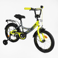 Велосипед 16" дюймів 2-х колісний "CORSO" MAXIS CL-16393 ручне гальмо, дзвіночок, сидіння з ручкою, додаткові колеса, ЗІБРАНИЙ НА 75%