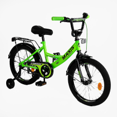 Велосипед 18" дюймів 2-х колісний "CORSO" MAXIS CL-18123 ручне гальмо, дзвіночок, додаткові колеса, ЗІБРАНИЙ НА 75%, в коробці
