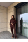 Жіночий спортивний костюм на флісі, широкі штани та кофта, в чорному кольорі 42-46