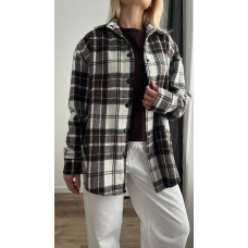 Жіноча кашемірова сорочка Oversized шоколад